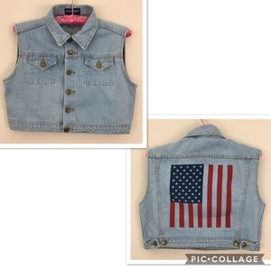 SOLD❗️American Apparel Cropped Denim Jean Vest